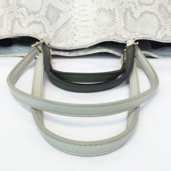 Furla Gemini Snake Embossed Shopper Tote - Picture 4 of 10